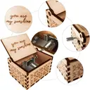 Alphynix 1pc "You Are My Sunshine" Music Box, Hand-Cranked Wooden Keepsake with Laser Engraved Lyrics, Vintage Musical Gift for Loved Ones image 4
