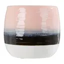 Interiors by Premier Indoor Planter Caldera Dip Dye Ceramic Pink Large image 0