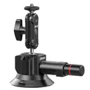 Ulanzi SC-01 Suction Mount 3" for Vlogging Action Camera Car w Smartphone Clamp Compatible with DJI OSMO Pocket 3/OSMO 360/Insta 360 x5/Xtra/iPhone 17 16 15 14Pro Max, 1/4" Magic Arm Windshield Window image 2