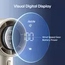 JISULIFE Pro1S Turbo ventilateur portable à écran LED - Or métallique image 3