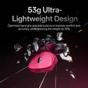 RAPOO VT2 MAX Wireless Gaming Mouse, True 8K Wireless Polling Rate, 53g Lightweight, Up to 750 Hr Battery, Nordic nRF54L15 MCU, 120-Million Optical Switch, 10 Programmable Buttons, Macro Enabled - Pink image 5