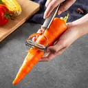 MAXCOOK Batterie de cuisine 8 ustensiles avec poêle à frire, casserole, planche à découper, couteau de découpe, baguettes, spatule en bois, couteau d’office, couteau image 5