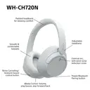 Sony WH-CH720N Noise-Cancelling Over-Ear Headphones (White) image 9