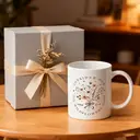 Alphynix 1 Mug Considérez comment poussent les fleurs sauvages, 33cl tasse à café inspirante avec bouquet de fleurs et Écriture Luc 12:27, cadeau réconfortant pour femmes,Le cadeau de la saint-valentin, cadeau d’anniversaire image 4