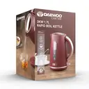 DAEWOO Cascade Kettle, 1.7L, Textured, Ruby Red - SDA2775GE image 5
