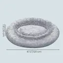 SONGMICS FEANDREA  Panier rond pour chien, 120 x 20 cm - Gris ombré image 1