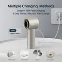 JISULIFE Pro1S Turbo ventilateur portable à écran LED - Or métallique image 6