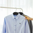 ANQI Wide Shoulder, Anti-Hump Jacket Hanger,Black,Pack of 20 image 3