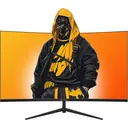 CRUA 32-inch randloze 1500R curved gamingmonitor | 2K QHD (2560×1440) 165Hz, Adaptive Sync, 100% sRGB-kleurweergave, 178° brede kijkhoek, HDMI/DisplayPort, VESA 100×100mm-bevestiging, Flicker-Free Low Blue Light, Geschikt voor EU/UK thuiswerkplekken, consolegaming en contentcreatie (Zwart) image 8