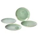 Jiwoo Lovina - Assiettes de service 20 cm, glaçage Joyau - Set de 4 (vert) image 7