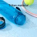 JORDAN & JUDY Tritan Sport Tumbler with Tea Tray and Handle, Solid Rose Red, 1000ml/each image 2