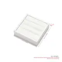 Oirlv Small Jewelry Tray Ring Earrings Jewelry Display Trays Stackable Jewelry Organizer Trays, linen 3 Slots Jewelry Drawer Organizer Inserts For Dresser image 0