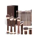 MAANGE Lot de 20 pinceaux à maquillage en aluminium de qualité professionnelle avec boîte de rangement image 0