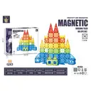 XINQIYUAN Qiyuan Jouet Éducatif Set de Blocs de Construction Dalles Magnétiques 7.5cm 60pièces Pièces de Construction Diamant Magnétiques [Mélange aléatoire – Couleurs issues uniquement de la photo principale] image 4