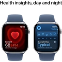 Apple Watch Series 10 (GPS + Cellular) - silver aluminium - denim sport band - 42mm (M/L) image 3