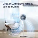 Airmate Luftzirkulationsventilatoren, höhenverstellbar (0,45–1,08 m), 3 Flügel, Reichweite 10 m, Drehregler, abnehmbar & tragbar, Neu eingetroffen image 6