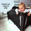 My Babiie Black Quilted Travel Cot image 5
