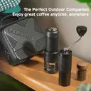 STARESSO Portable Espresso Maker & Coffee Bean Grinder Set with Carrying Bag, Manual Travel Coffee Maker + Burr Coffee Grinder, Waterproof Easy-Carry, Perfect for Travel Camping Hiking On-The-Go image 4