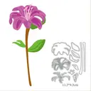 Matrices de Découpe en Métal Fleur de Lys pour Carterie – Gabarit de Gaufrage Floral pour Loisirs Créatifs et Scrapbooking image 1