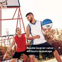 High-quality Rubber Basketball（29.5"） Size7# Red/White/Blue image 2