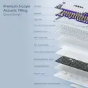 Machenike KG98 - Clavier mécanique 96 % triple mode, disposition QWERTY US, switch Bleu image 2