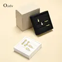Oirlv Small Jewelry Tray Ring Earrings Jewelry Display Trays Stackable Jewelry Organizer Trays, linen 3 Slots Jewelry Drawer Organizer Inserts For Dresser image 2