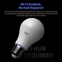 Yeelight W4 Lite E27 Smart Matter LED Bulb, Multicoloured Dimmable Smart WLAN Bulb, 9W 806lm, Compatible with Alexa, Siri or Google Assistant, No Hub Required image 4