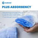 SUNKISS TrustPlus Unisex Incontinence Disposable Underwear, Heavy Absorbency, Barrier Leak Protection, Odor Control, 16 Count, Small/Medium image 2