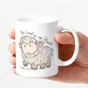 Alphynix 1pc The Lord Is My Shepherd Mug, 11oz Christian Inspirational Coffee Cup with Cute Sheep and Psalm 23:1, Uplifting Gift for Believers image 2