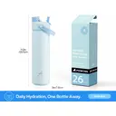 POWCAN by Meoky 26oz Dual-Opening Sports Water Bottle with Carry Handle –Light Blue, New Year Sale , Top gift picks image 5