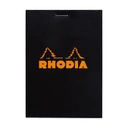 CLAIREFONTAINE Bloc agrafé Rhodia BLACK N°12 8,5x12 cm 80 feuillets petits carreaux 5x5 80 g	 image 0