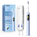 SAKYPRORAL Electric Toothbrush with AI Smart Screen for Adults Kids Teens | 150-Day Battery, Real-Time Brushing Map | Whitening Mode, 3-Min Timer, Travel Case | Family Sonic Toothbrush (G5S Blue) image 7