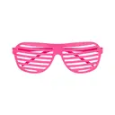 Unique Party Neon Shutter Shade Glasses, 4 Pack image 3