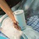 Bottle Bottle Thermal Mug 500 ml To Go - Premium Insulated Stainless Steel Mug, Leak-Proof, BPA-Free, Quick Press Closure, Double Walled, Keeps Drinks Hot & Cold for a Long Time (gray) image 1