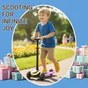 Neuleb  YFQ  Kids Scooter for Boys Girls Ages 3-10, 3 Wheel Light Up Toddler Kick Scooter with Dynamic LED Modes, Foldable Adjustable Height, Extra Wide Deck, Lean to Steer Outdoor Toy Gift image 6