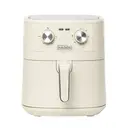 Haden Air Fryer - 6.5L, Cream, Knobs Control, Adjustable Timer & Temperature, Non-Stick Basket image 0