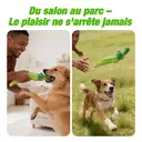 Blinkit Jouet de dentition interactif pour chiens moyens et grands en nylon et caoutchouc naturel - Crocodile  image 4