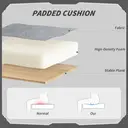 HOMCOM Ergonomic High Back Gaming Chair for Adults, Printed Velvet Computer Recliner Chair with Footrest, Lumbar Support, Adjustable Height and 360° Swivel Seat for Office or Gaming, Grey image 4