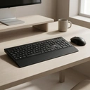 ET Silent kabelloses Tastatur- und Maus-Set, DE QWERTZ Layout, Ultra-leises 2,4 GHz ergonomisches Büro-Tastatur-Maus-Set, Schlankes Full-Size Computer-Tastatur für Laptop, PC, Mac, Windows, Home Office image 4