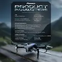 FACEGLE E88 Drohne mit optischer Stabilisierung und barometrischem Druck, leichtem faltbarem Gehäuse, Front-LED-Licht, 360° automatischer Rolle - ideal für Anfänger (FPV Mini-Drohne FPV) (Schwarz) image 9
