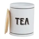 Maison by Premier Grocer White Metal Tea Canister image 3