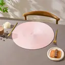 PP Round Placemat
Light Pink，Set of 6 Round Braided Placemats Table Mats for Dining Tables Washable Non-Slip Place Mats 15 inch for Home Decoration image 4