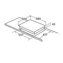 CDA HG6151SS 60cm Four Burner Gas Hob, Stainless Steel image 1