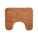 Maison by Premier Bath Mat & Pedestal Set Soak Microfibre Plush Camel 50x80cm image 2