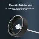 FitAlly Smart Ring Fitness Tracker, Titanium Health Monitoring Ring with Heart Rate, Blood Oxygen, Sleep Tracker & HRV, Activity & Calorie Tracking, Bluetooth 5.1 Smart Ring for iOS & Android, Black Size 8 image 7