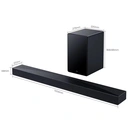 TCL Q65H soundbar 5,1-kanaals, 580 W homecinema-luidspreker met bioscoopsurround, Dolby Atmos, DTS:X, geluidsuitbreiding, Bluetooth 5.3, HDMI eARC, USB, optisch, muurbevestiging mogelijk, één afstandsbediening image 1