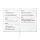 JUBILUU Carnet ligné A5 à couverture rigide en tissu floral 96 pages - Blue Wreath image 7