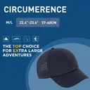 TOP-EX Casquette respirante en mesh, séchage rapide, effet rafraîchissant taille M/L - Navy image 5