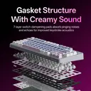 Rapoo V700DIY - Claviers mécaniques tri-mode 75 %, disposition QWERTY US, Montage Gasket Mount-BP image 3