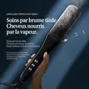 K·SKIN KD880 Peigne/Lisseur à Vapeur, Chauffage Uniforme PTC + Conception de Soin Capillaire Hydratant par Pulvérisation, Coiffage Rapide, Fixe l'Hydratation et Anti-Frisottis, Cheveux Lisses et Souples en un Seul Coup de Peigne image 3